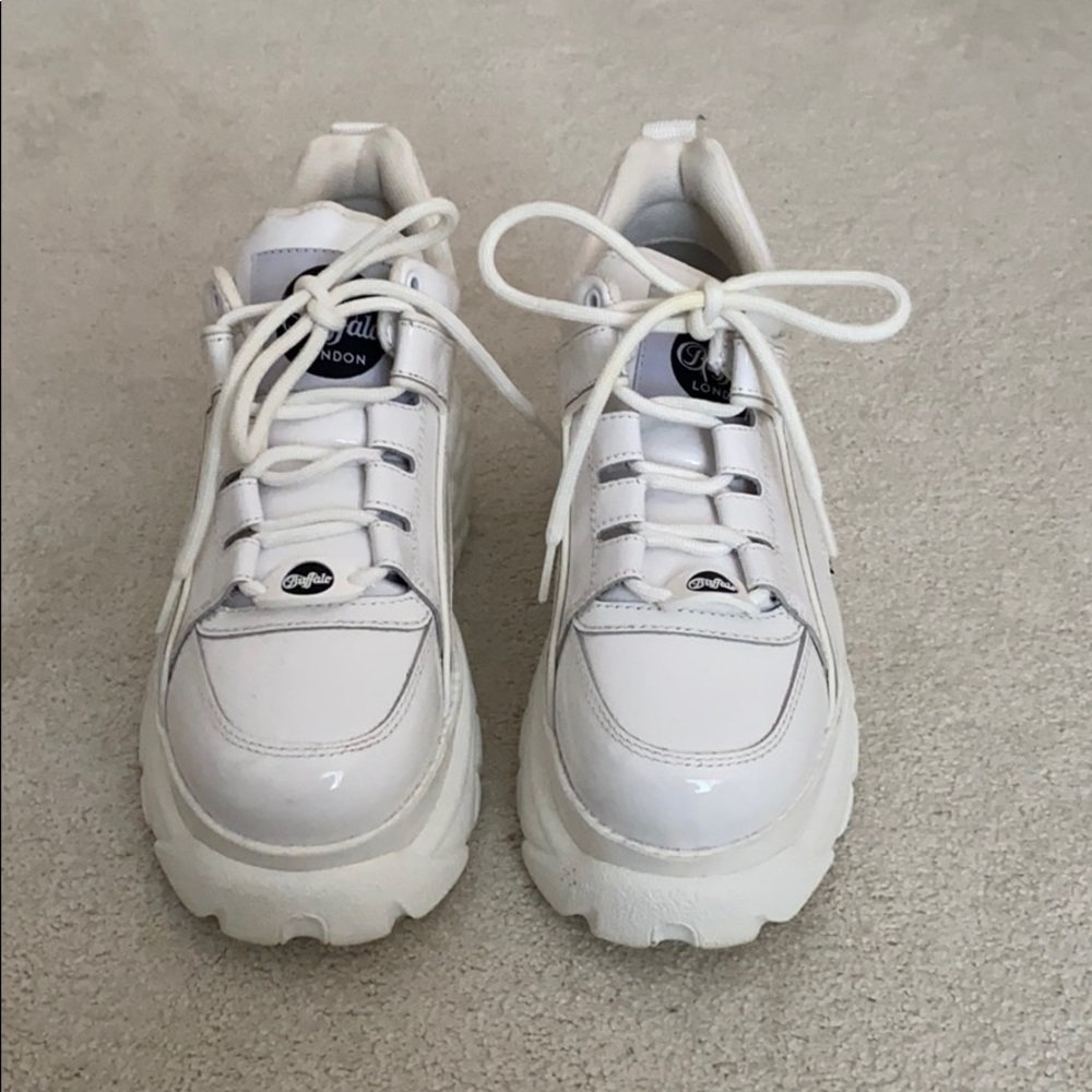 Buffalo London Patent Leather Platform Sneakers
